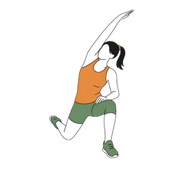 Illustration of a person doing Hip Flexor Reach
