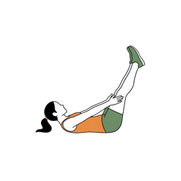 Illustration of a person doing Jack Knife