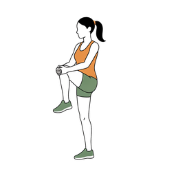 Ilustración de una persona haciendo Abrazos de rodilla