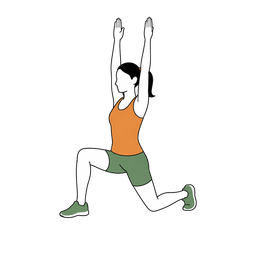 Illustration of a person doing Low Lunge