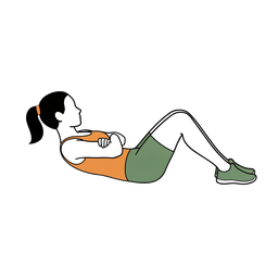 Illustration of a person doing Sit-Ups