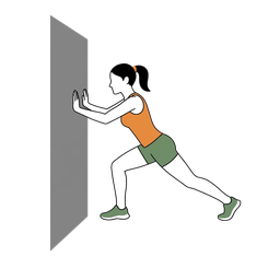 Illustration of a person doing Standing Calf Stretch