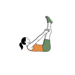 Illustration of a person doing Starfish to Jack Knife