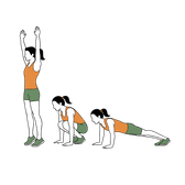 Illustration of a person doing Burpees