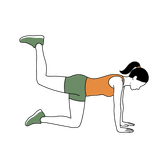 Illustration of a person doing Donkey Kicks