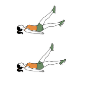 Illustration of a person doing Flutter Kicks