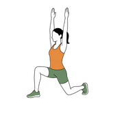 Illustration of a person doing Low Lunge
