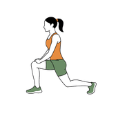 Illustration of a person doing Lunges
