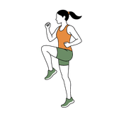Illustration of a person doing March in Place