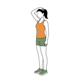 Illustration of a person doing Neck Stretch