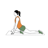 Illustration of a person doing Pigeon Pose