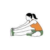 Illustration of a person doing Seated Hamstring Stretch