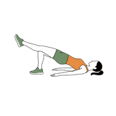 Illustration of a person doing Single-Leg Glute Bridge