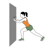 Illustration of a person doing Standing Calf Stretch