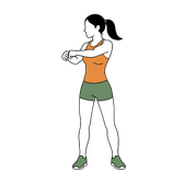 Illustration of a person doing Torso Twists