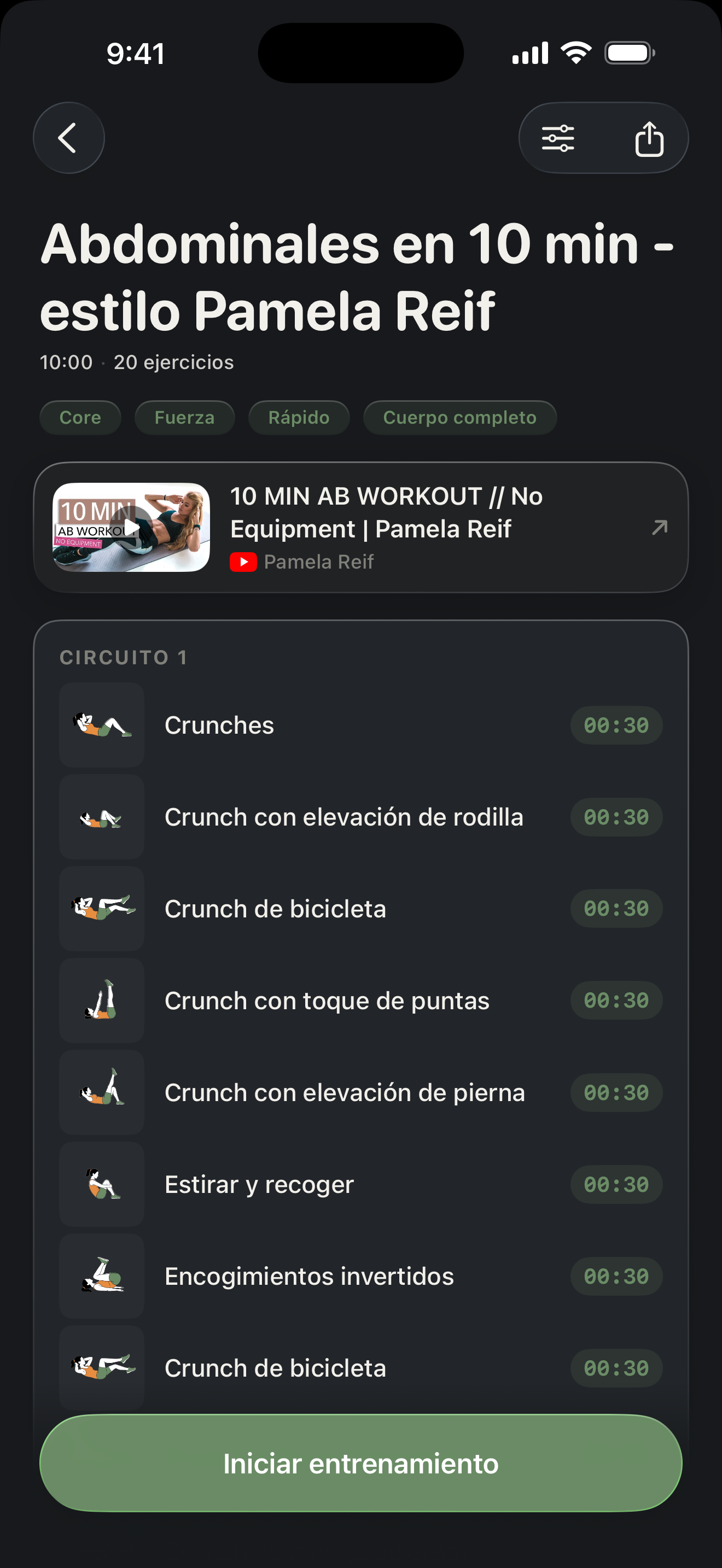 Pantalla de Vista previa en Zestimer