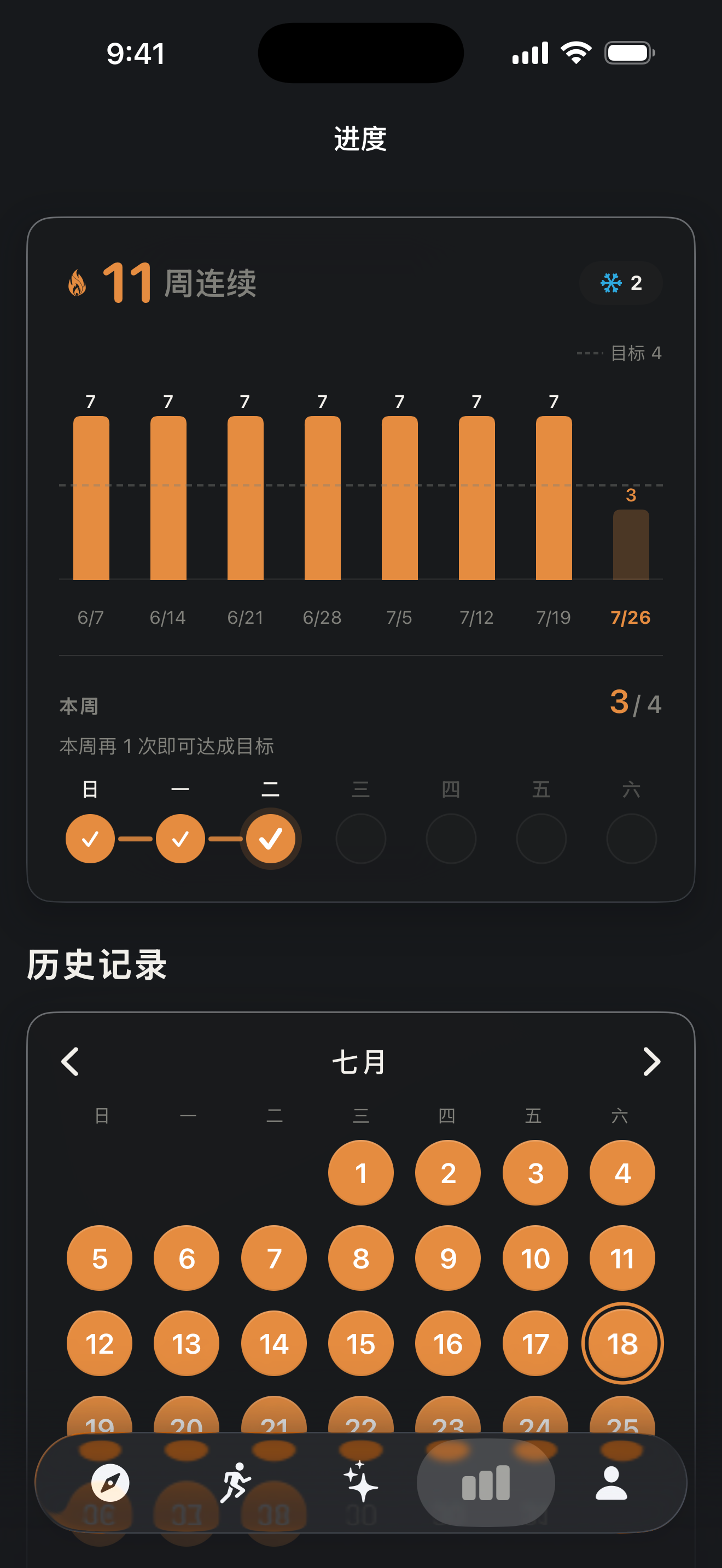 Zestimer 的进度统计画面