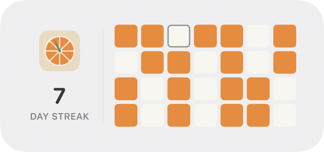 Monthly Stats medium widget